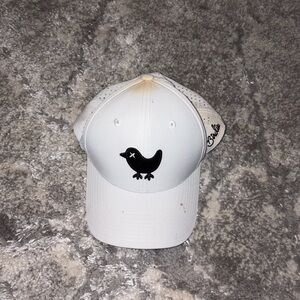 White bad Birdie Baseball golf Cap